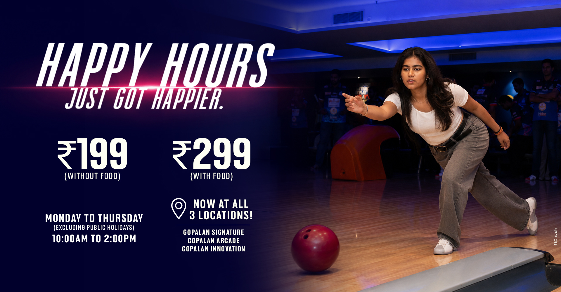 Bowling Alley in Bangalore with exciting offers